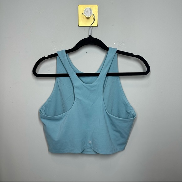 Athleta Conscious Crop Tank Top In Cornflower Tea Blue D-DD Cup - Picture 4 of 4